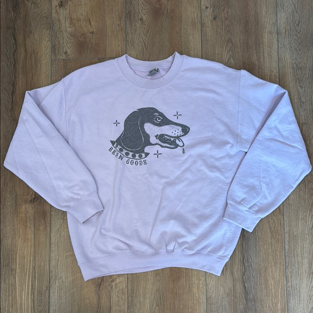 Bean Goods Lilac Graphic Dog Sweatshirt